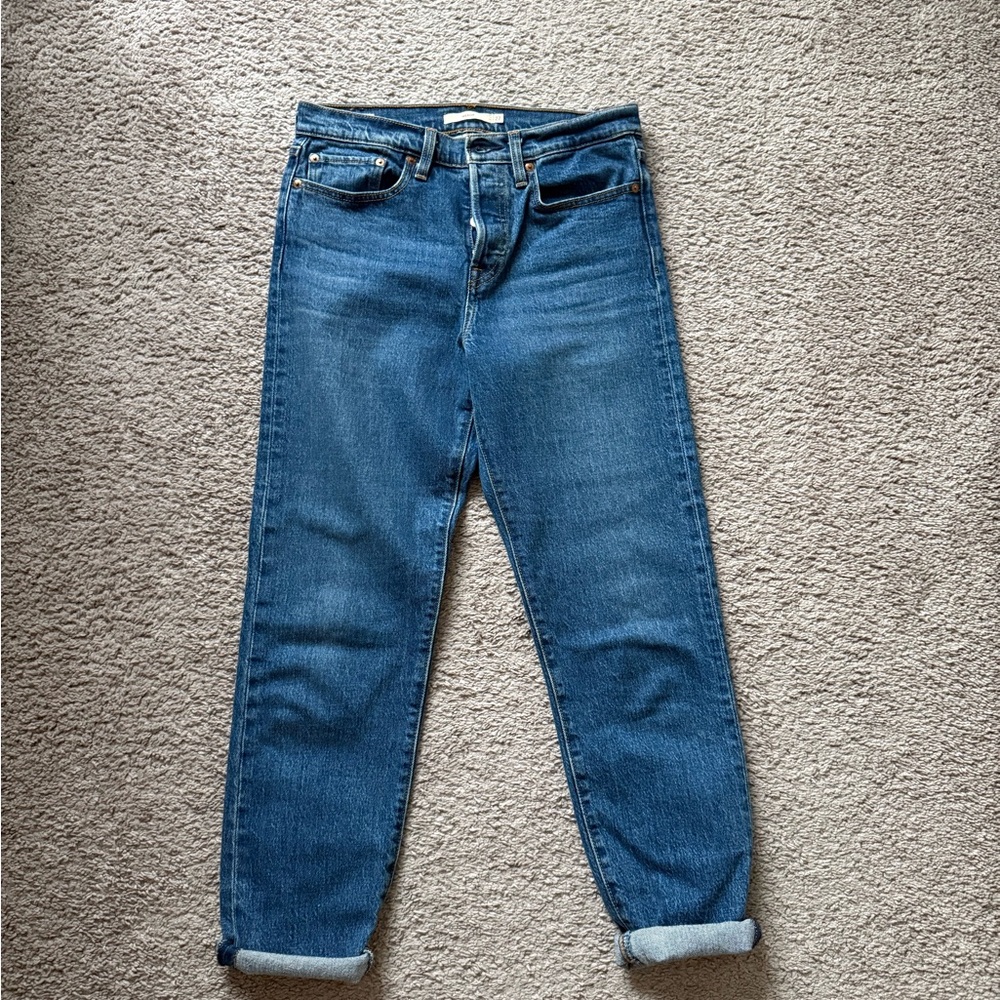 Levi's Blue Wedgie Straight Jeans